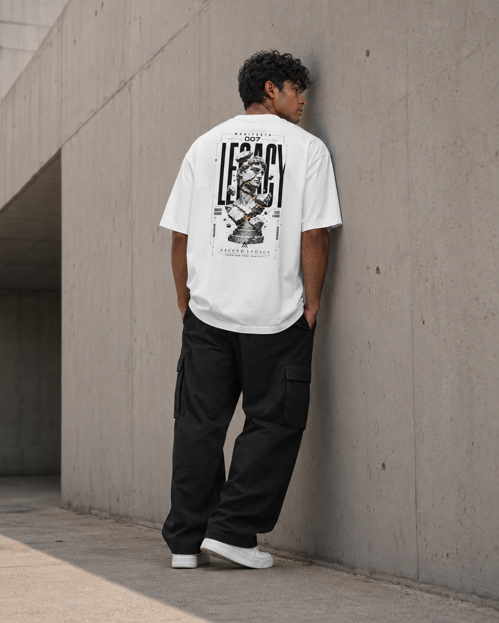 Camiseta boxy hombre ascend legacy manifesto 007.