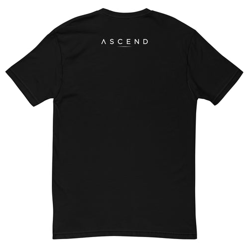 Camiseta ascend legacy short sleeve ajustada hombre, color negro.