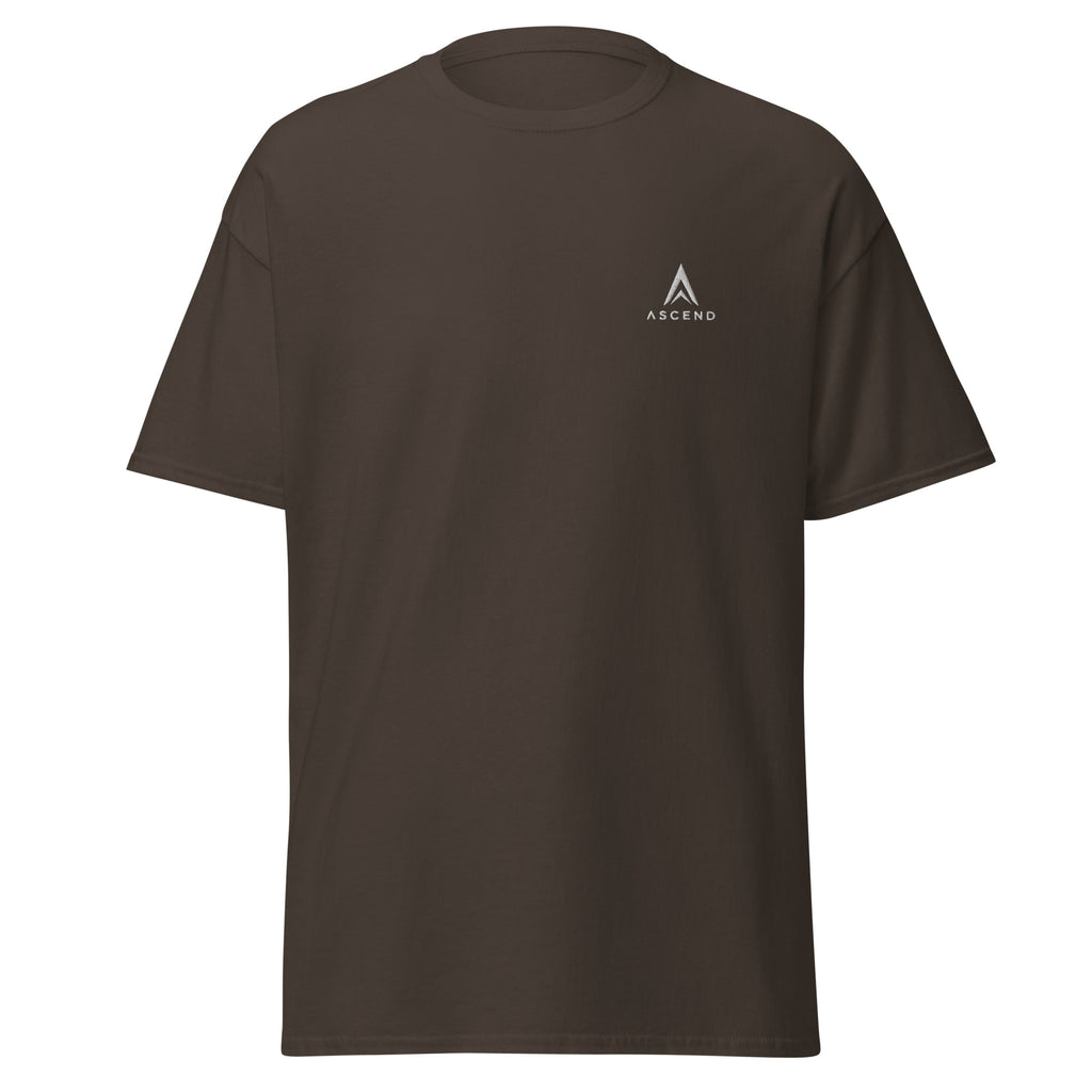 camiseta ascend legacy don't bother me, i'm focused chocolate, frontal.