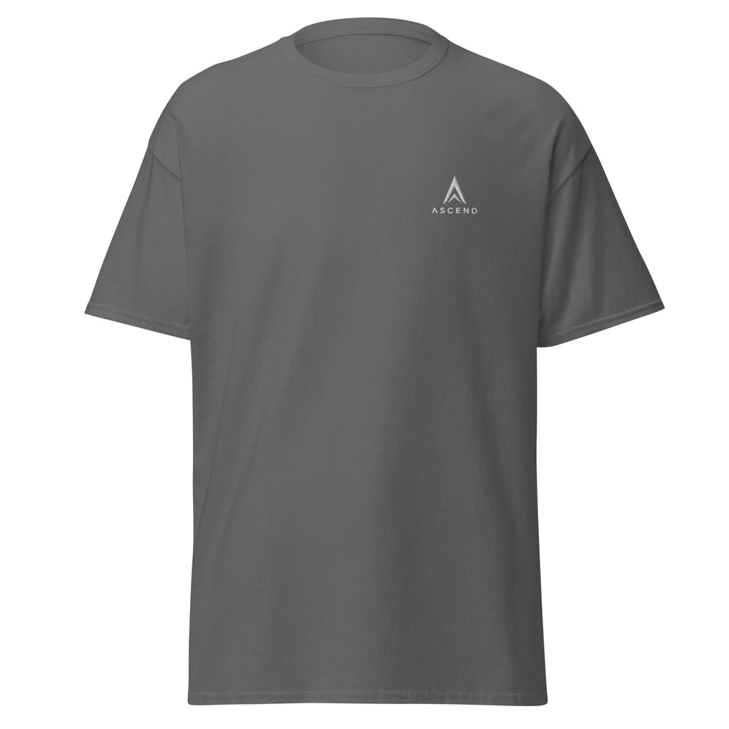 camiseta ascend legacy don't bother me, i'm focused gris, frontal.